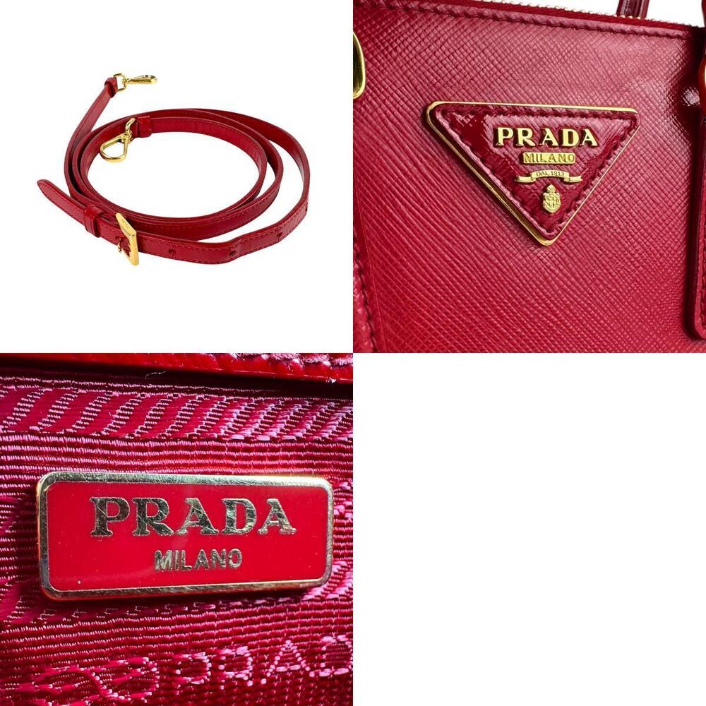 Prada 2way Shoulder Bag Patent Vernis Leather Red - Picture 5 of 5